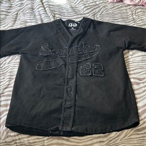 Black Denim AHP Baseball Jersey